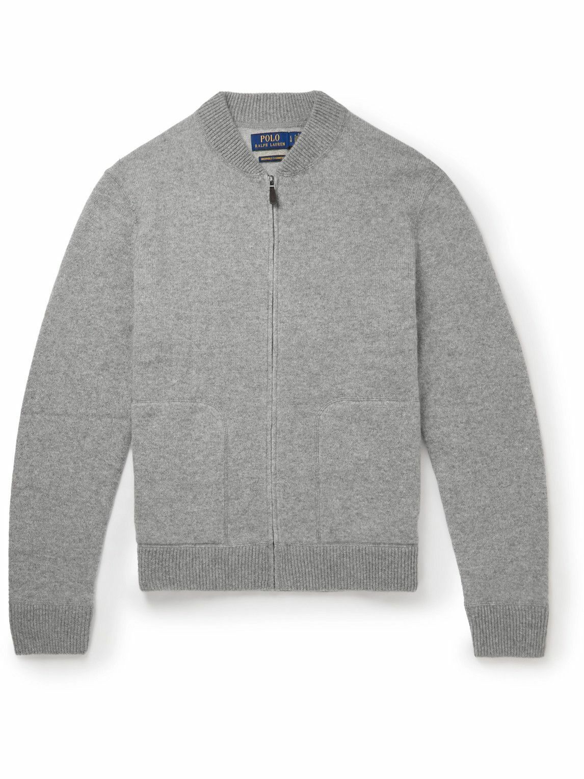 Photo: Polo Ralph Lauren - Cashmere Zip-Up Sweatshirt - Gray
