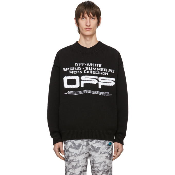 off white logo sweater