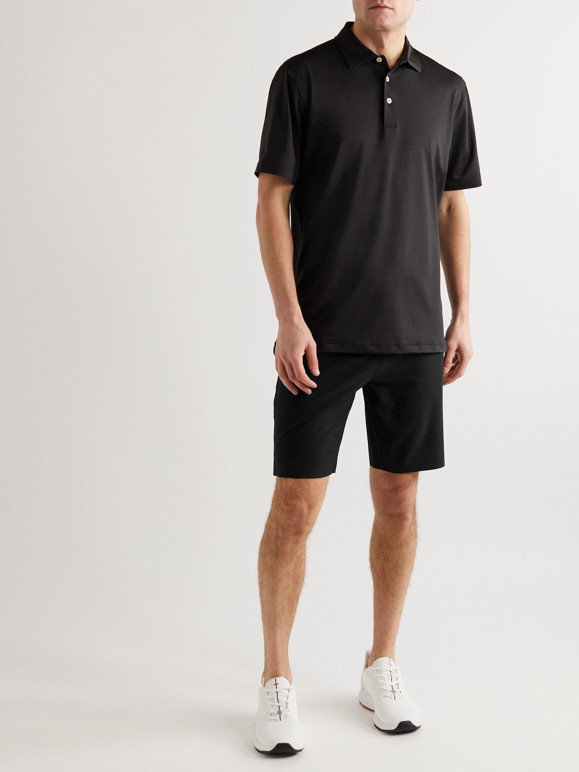 Bogner - Verio Slim-Fit Stretch-Shell Golf Shorts - Black Bogner