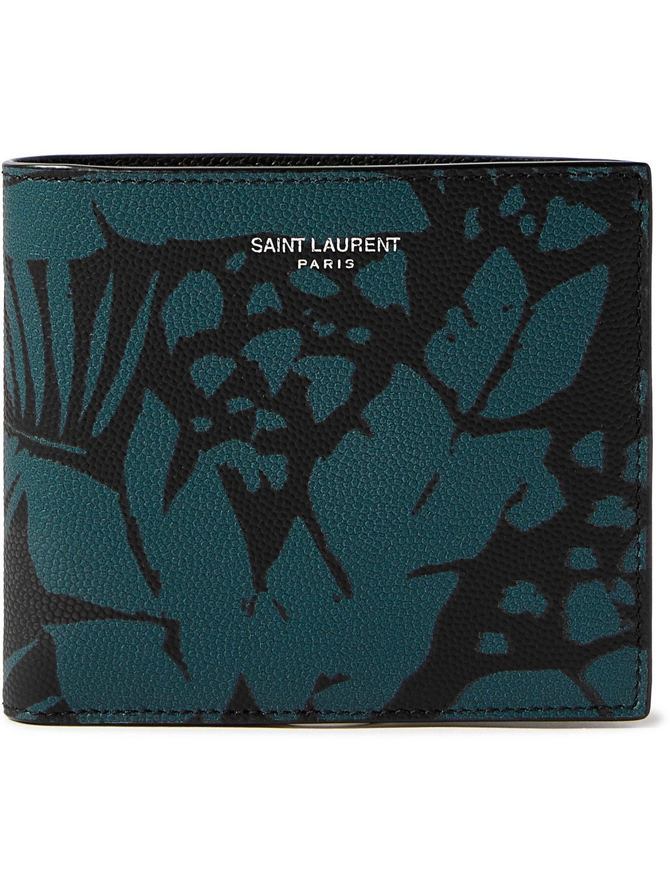 saint laurent grain leather billfold wallet