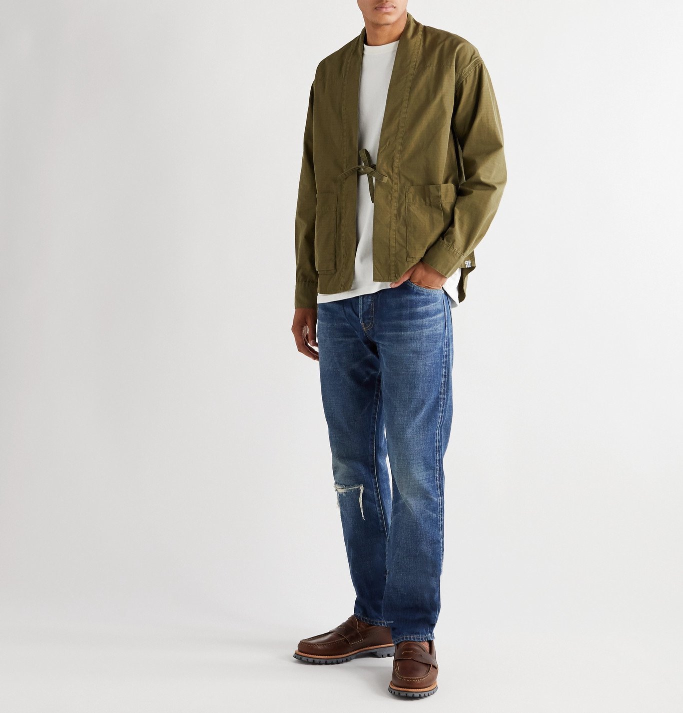 25 Distressed Denim Jeans - Blue Visvim