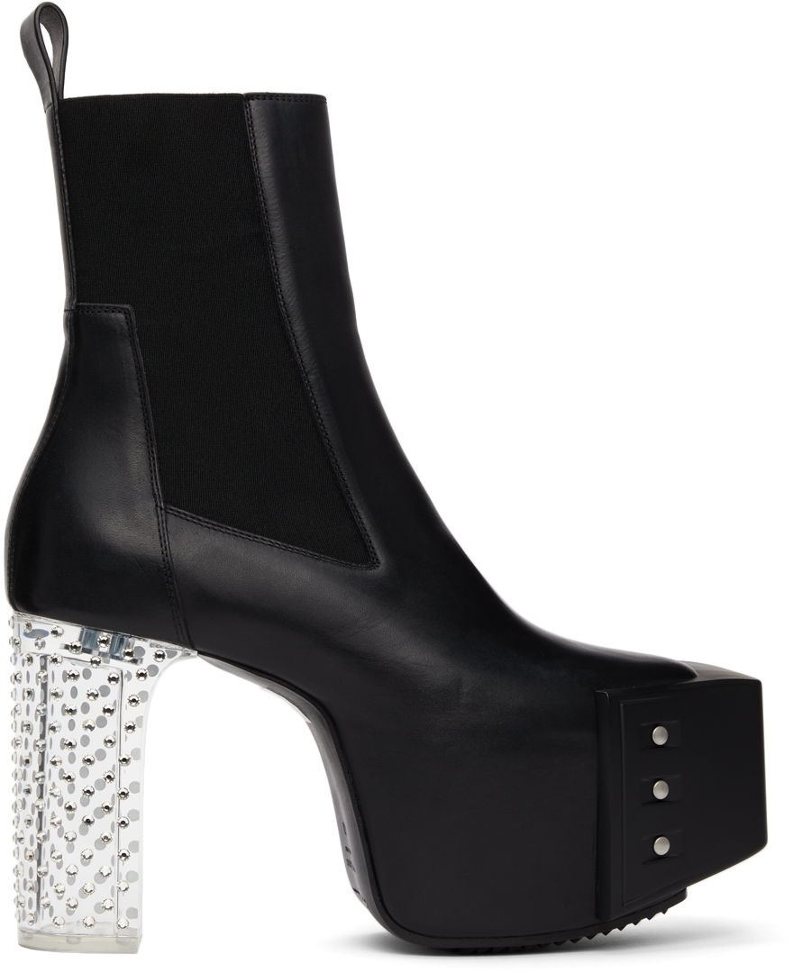 Rick Owens Beveled Platform Boots Rick Owens