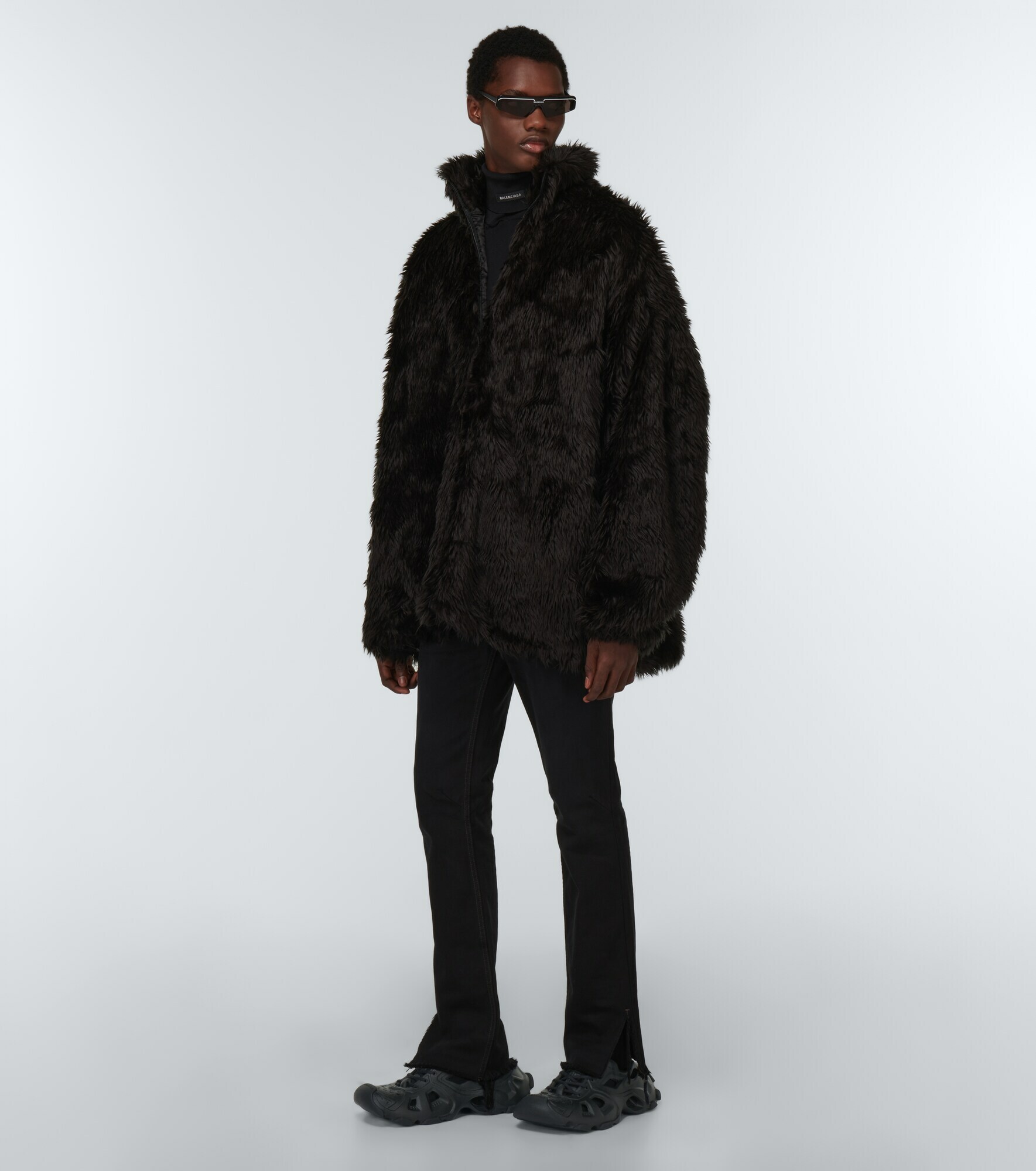 balenciaga fur jacket
