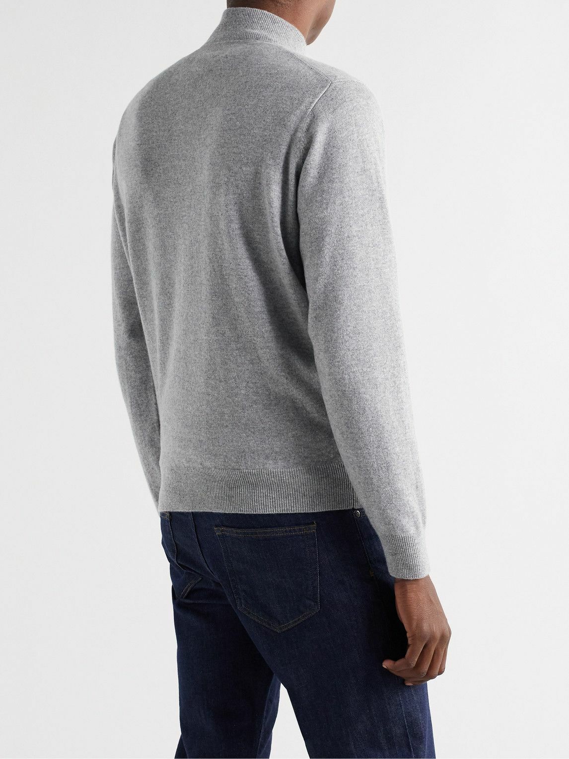 Peter Millar - Cashmere-Blend Half-Zip Sweater - Gray Peter Millar