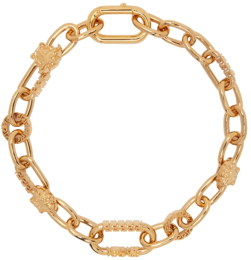 Versace Gold Medusa Chain Necklace Versace