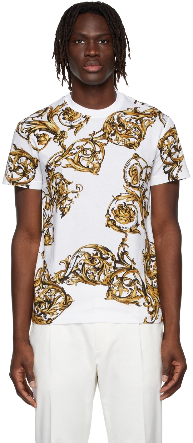 Versace Jeans Couture White Garland T-Shirt Versace