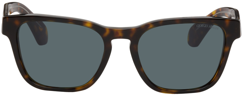 giorgio armani tortoiseshell square sunglasses