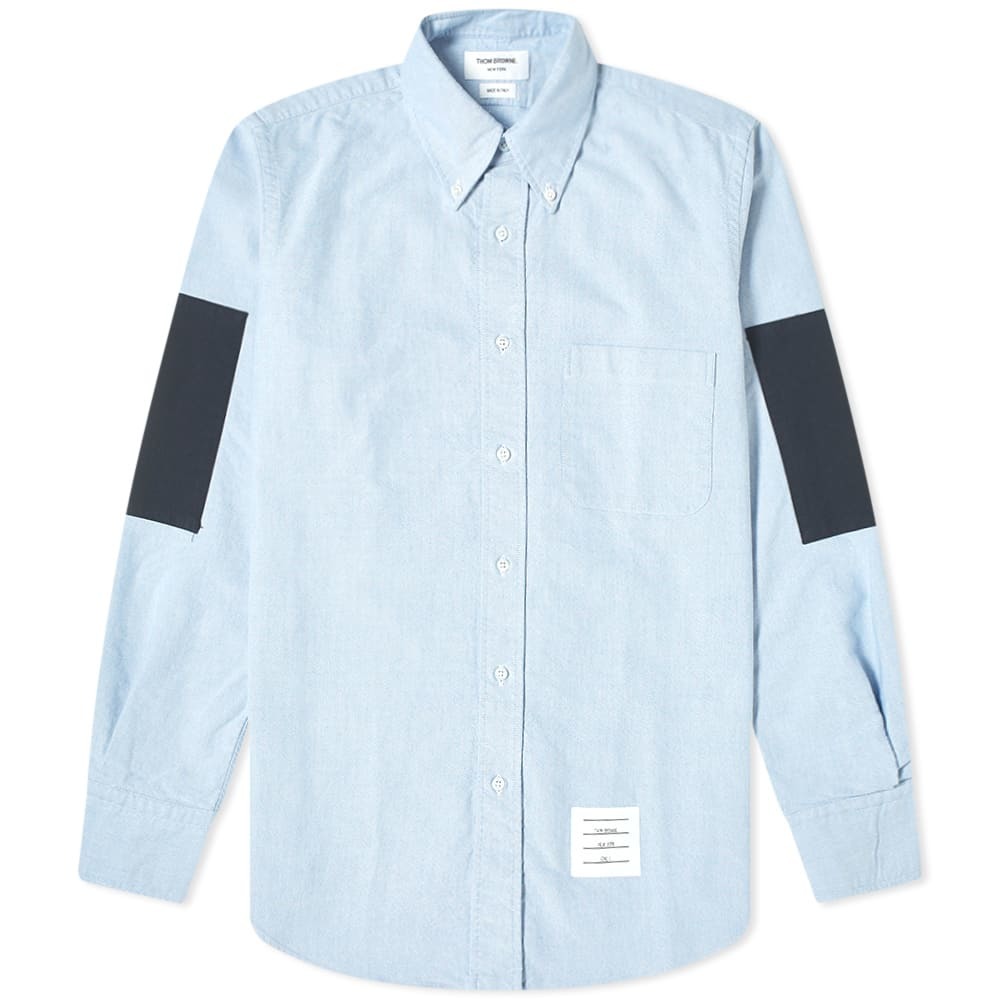 Thom Browne Elbow Patch Button Down Oxford Shirt Thom Browne