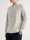 Oliver Spencer - Clerkenwell Striped Cotton Shirt - Neutrals