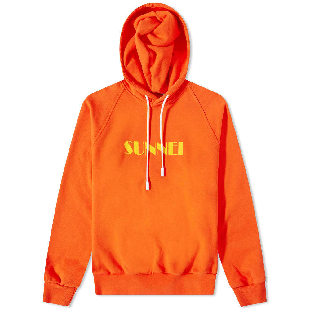 Sunnei Men's Classic Logo Hoody in Red Sunnei