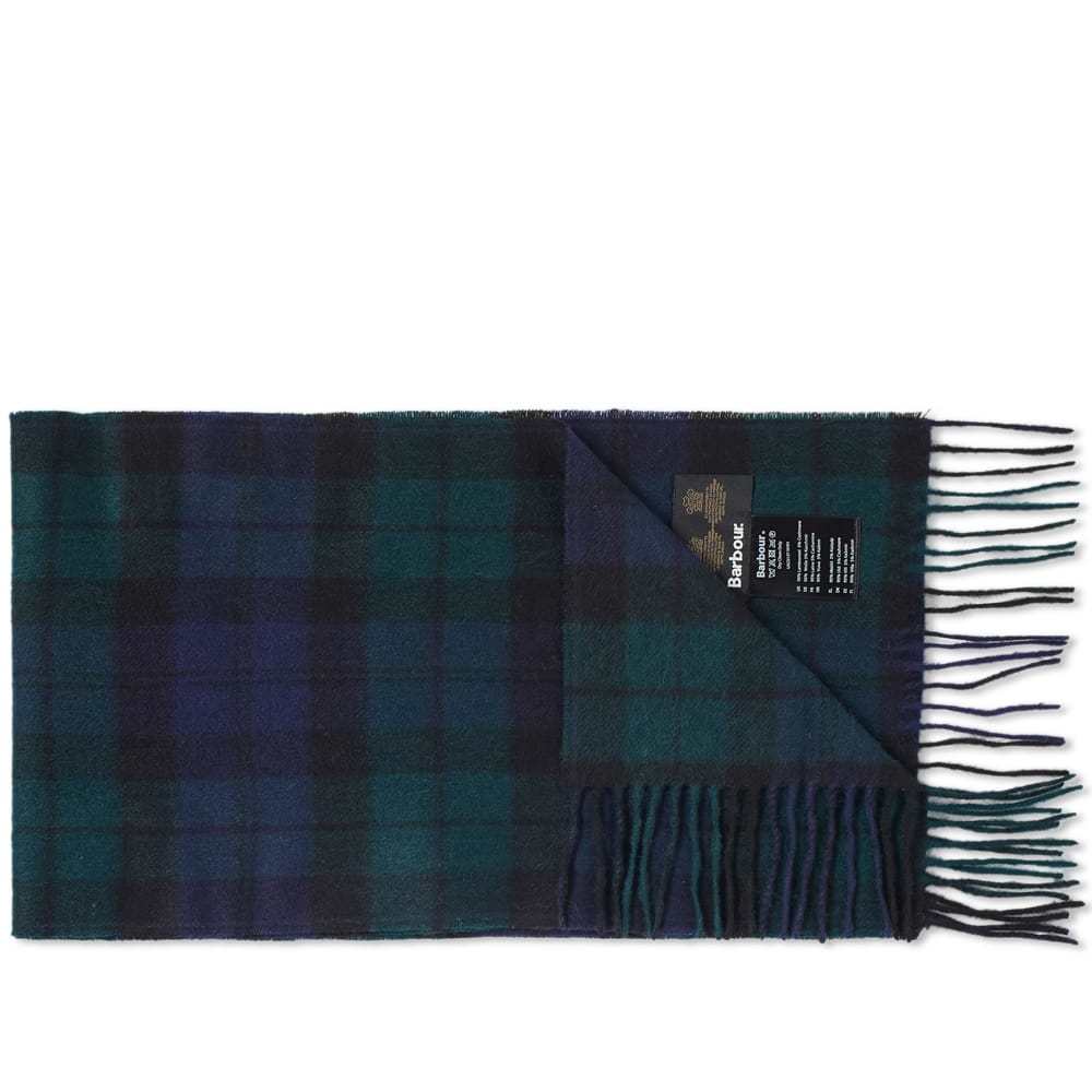 barbour check scarf