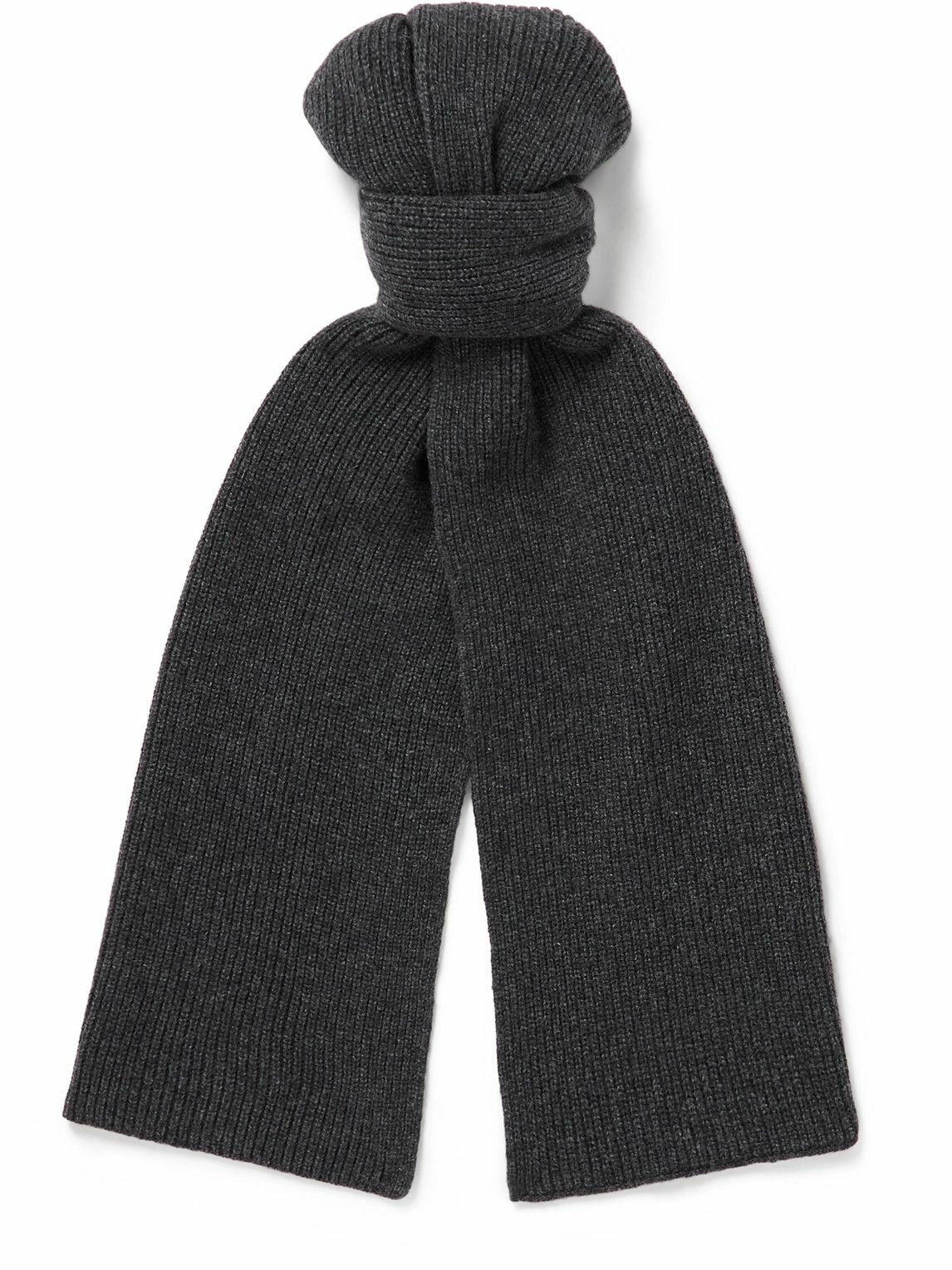 Sunspel - Ribbed Recycled Cashmere Scarf Sunspel