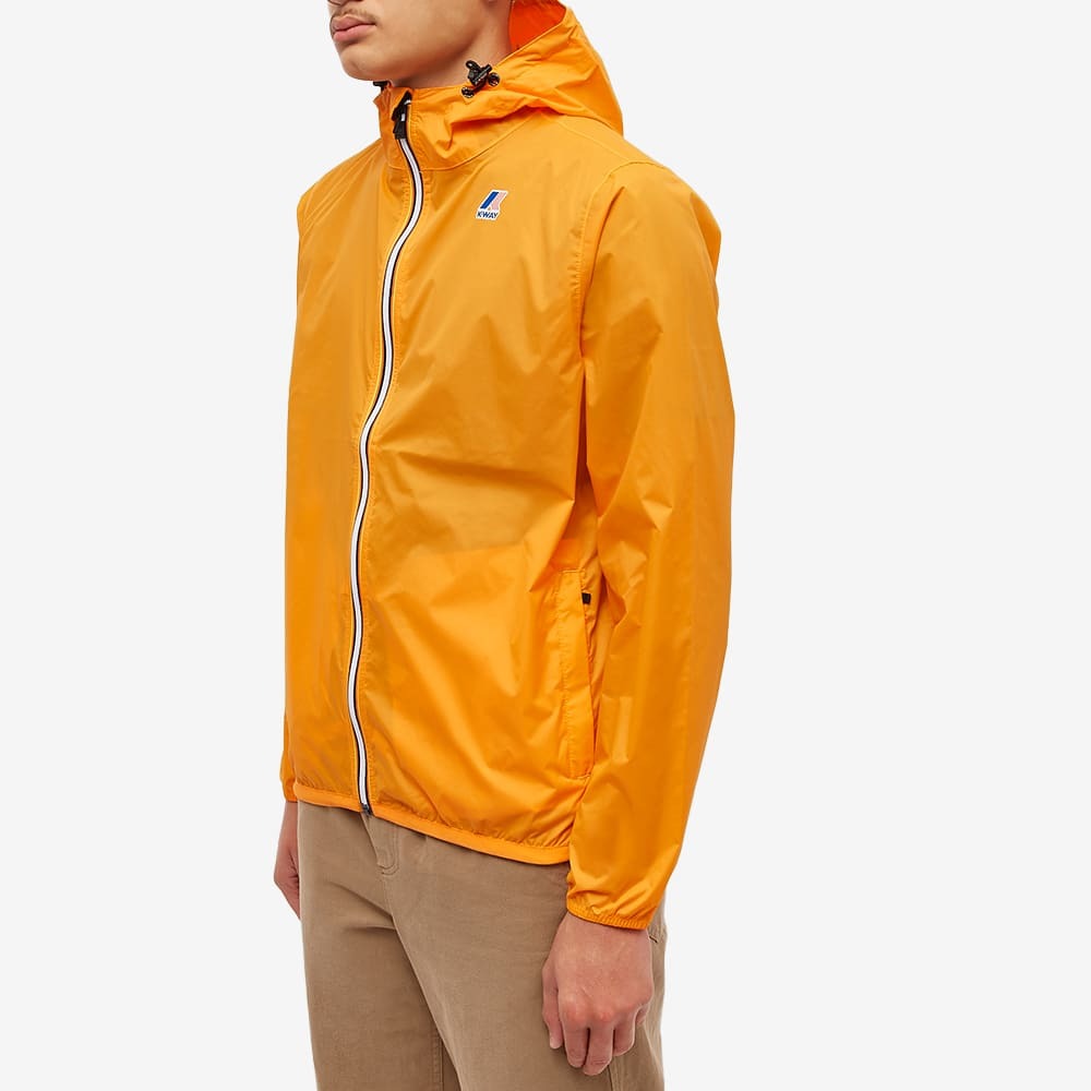 KWay Men's Le Vrai 3.0 Claude Packable Zip Jacket in Orange Kway