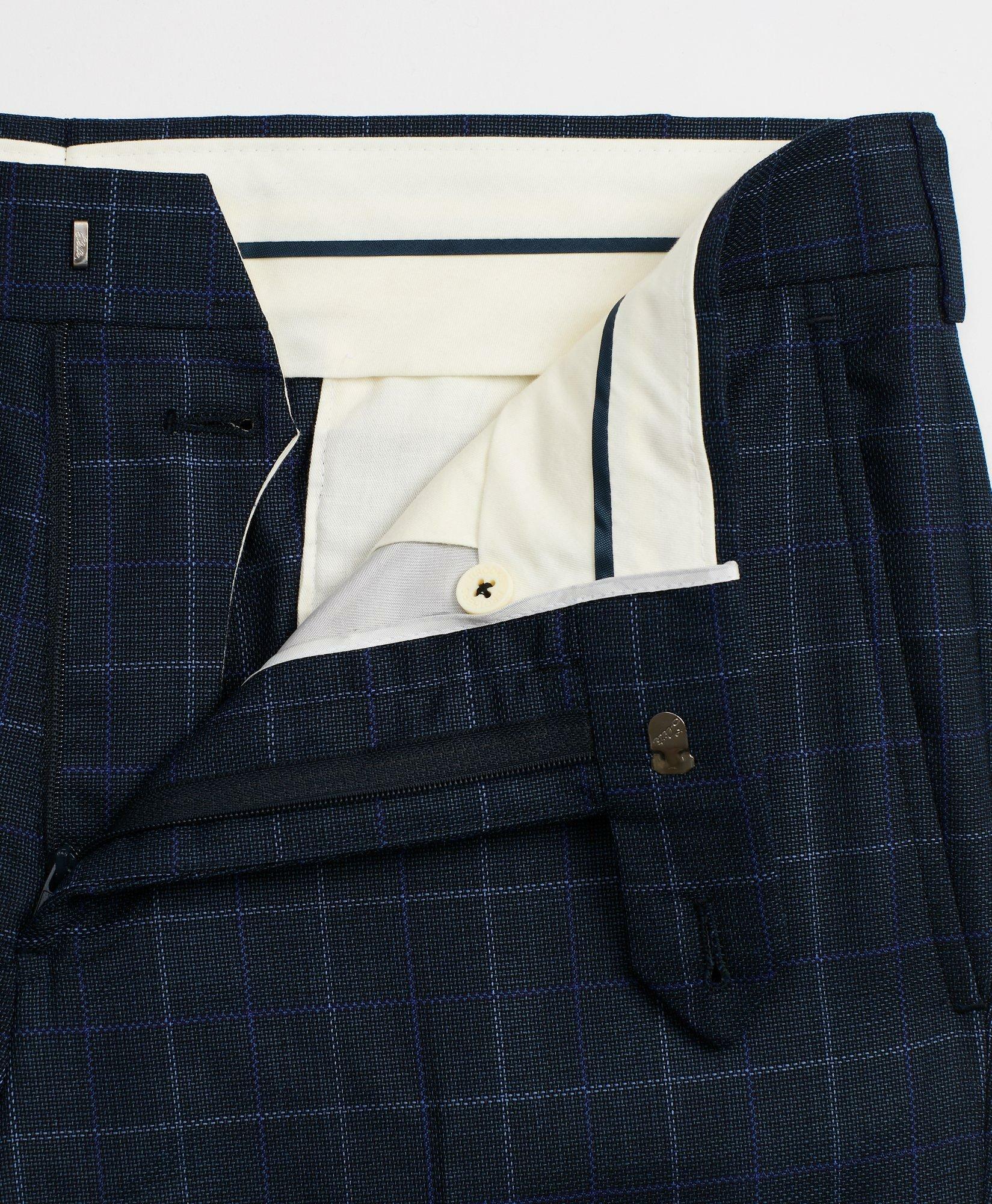 Brooks Brothers Men's Regent Fit Windowpane 1818 Suit | Navy
