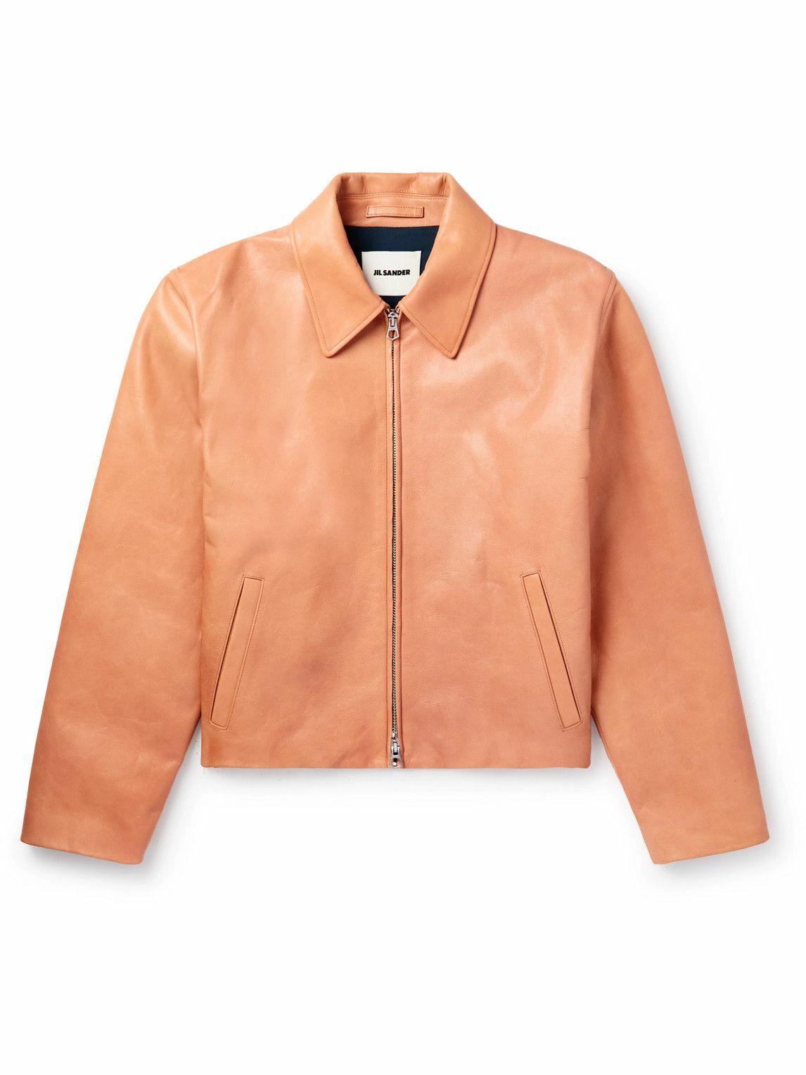 Photo: Jil Sander - Leather Blouson Jacket - Orange