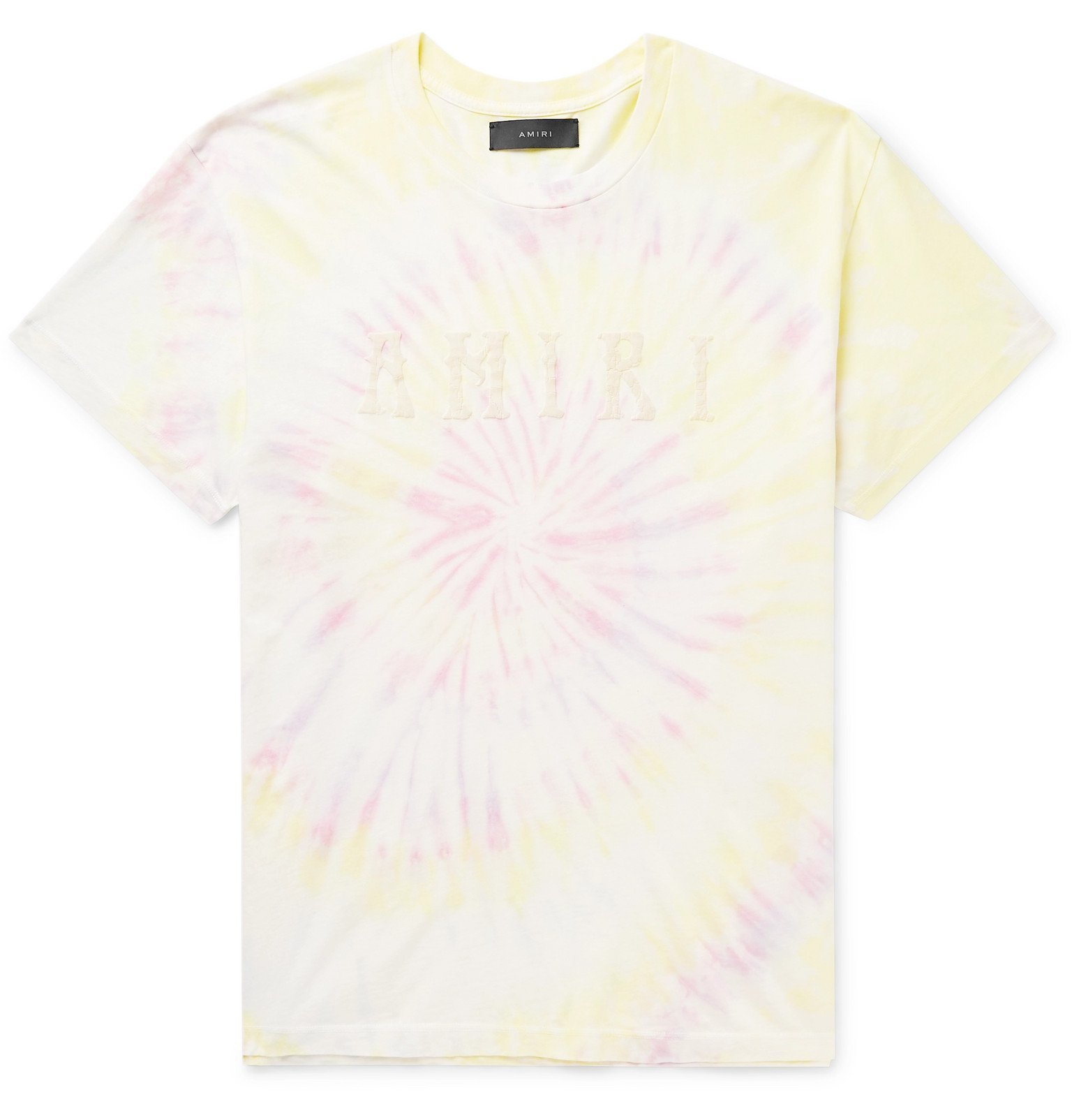 AMIRI - Logo-Flocked Tie-Dyed Cotton 