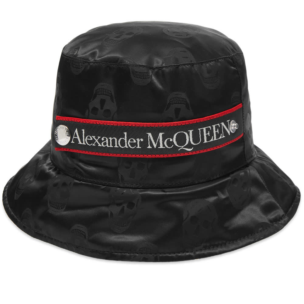 Alexander McQueen Logo Taped Bucket Hat Alexander McQueen
