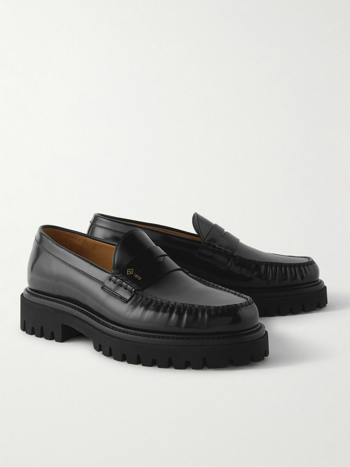 Dunhill Uniform Leather Loafers Black Dunhill