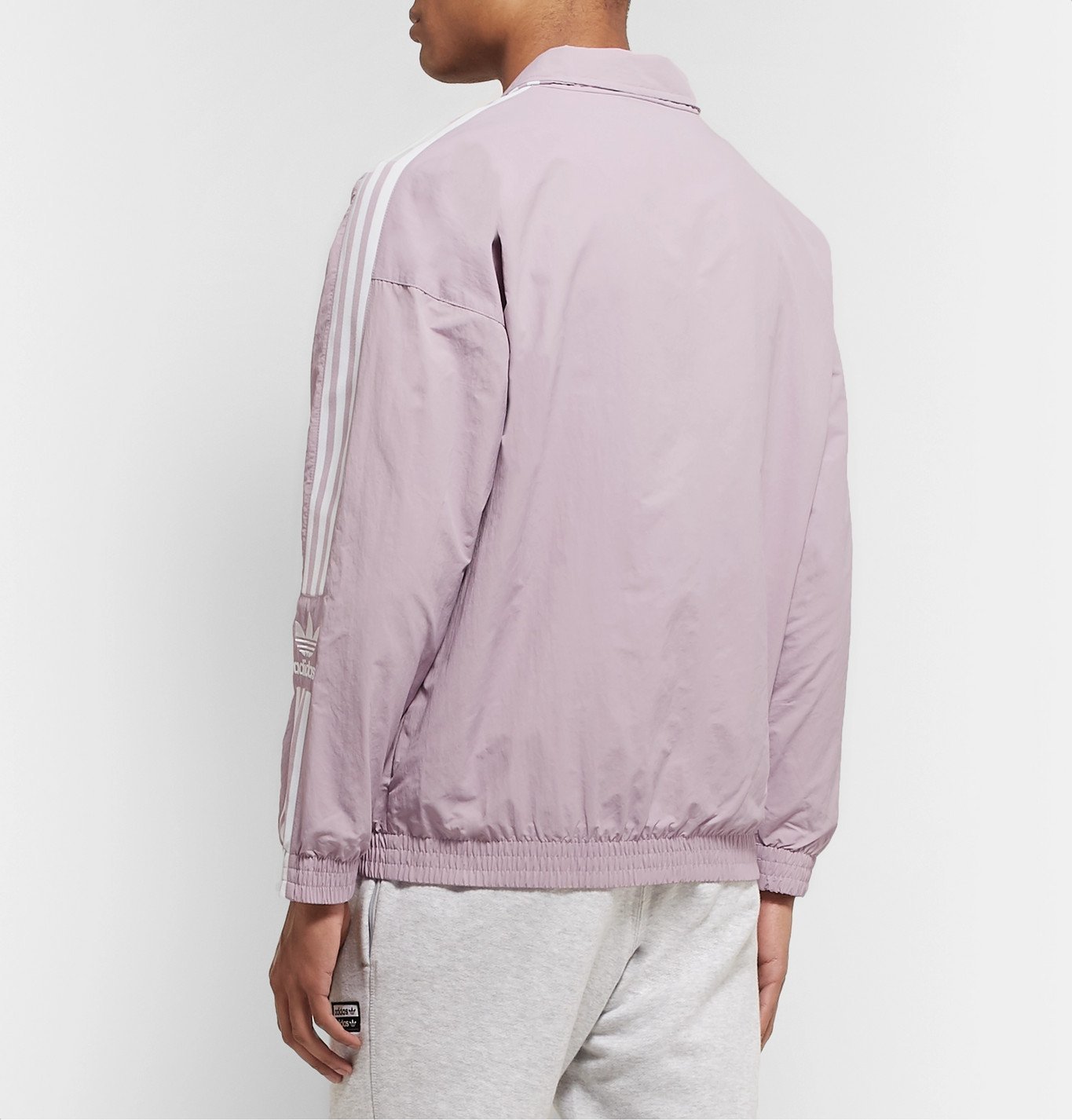 adidas Originals - Logo-Embroidered Nylon Track Jacket - Purple 