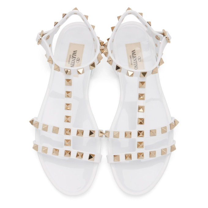 valentino white sandals