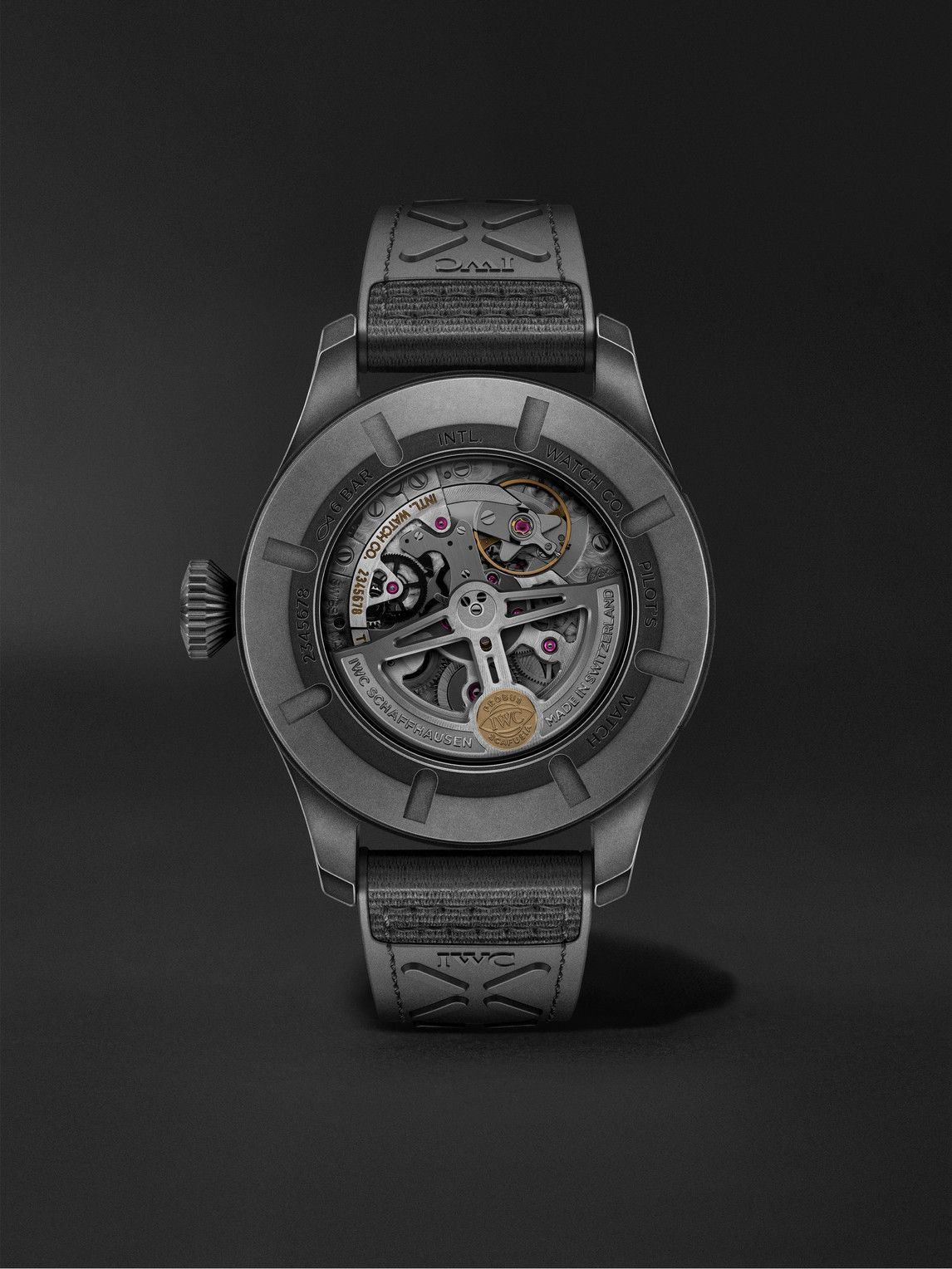 IWC Schaffhausen - Pilot's Watch Timezoner TOP GUN Limited Edition Automatic Ceratanium and Webbing Watch, Ref. No. IW395505
