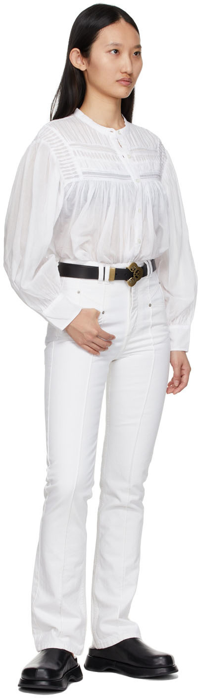 Isabel Marant Etoile White Cotton Plalia Shirt