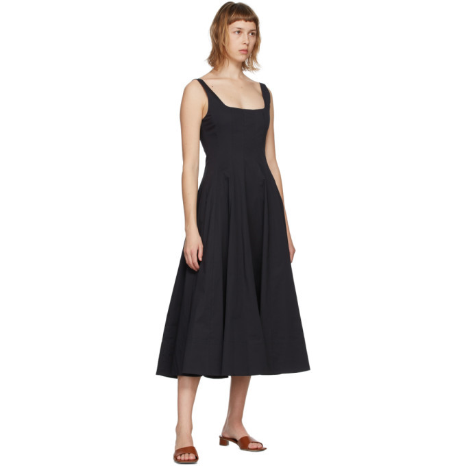 Staud Black Wells Dress Staud