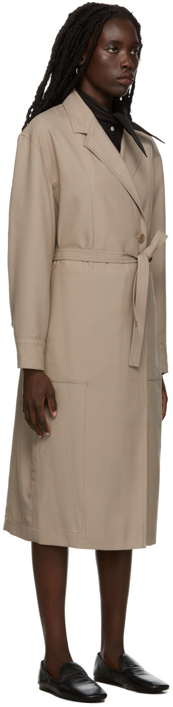 beige formal coat