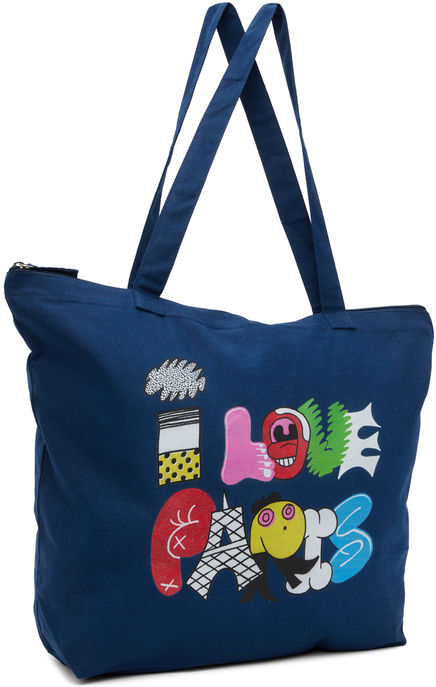 Carne Bollente Navy Camille Potte Edition Love From Paris Tote Carne