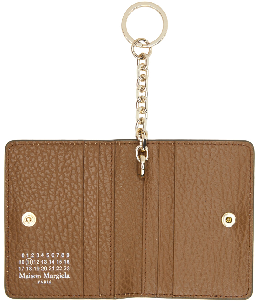 Maison Margiela Brown Keyring Card Holder Maison Margiela