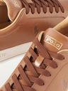 Polo Ralph Lauren - Heritage Court Logo-Debossed Leather Sneakers - Brown