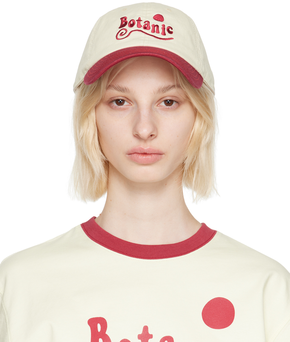 off white cap red