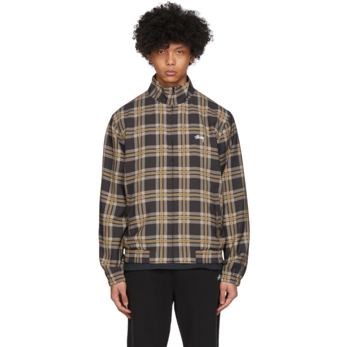 stussy checkered jacket