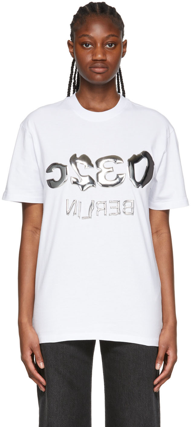 032c White Glitch Selfie T-Shirt