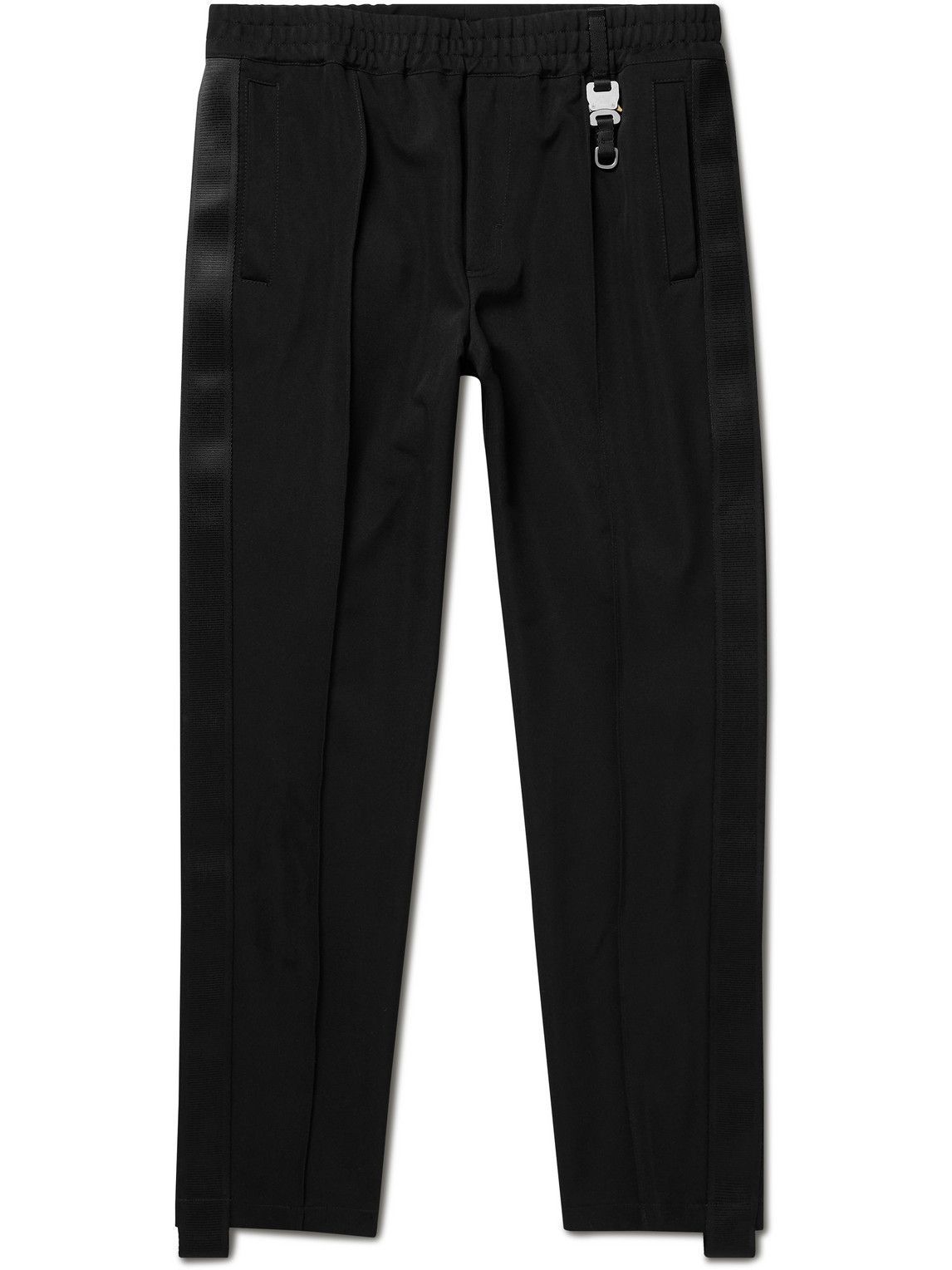 Photo: 1017 ALYX 9SM - Tapered Buckle-Embellished Jersey Sweatpants - Black