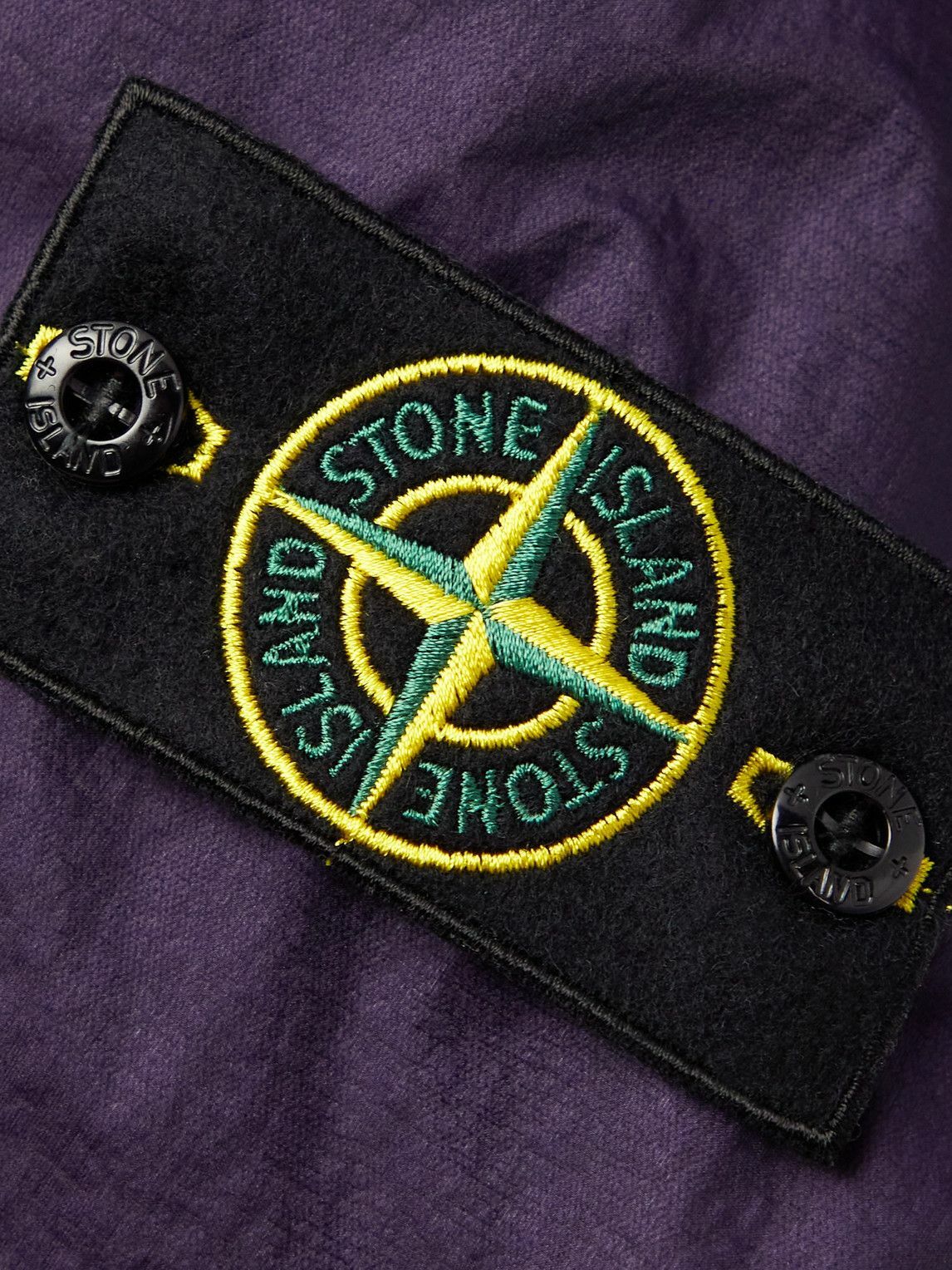 Stone Island - Logo-Appliquéd Shell Jacket - Purple Stone Island