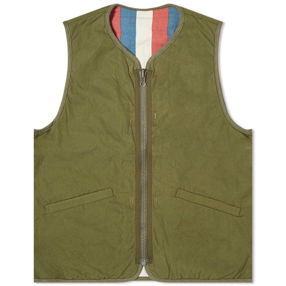 visvim IRIS LINER VEST グリーン2-