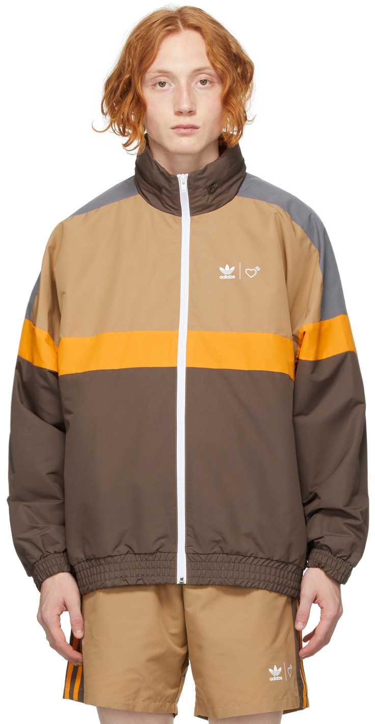 adidas x Human Made Brown Windbreaker Jacket adidas x Human Made