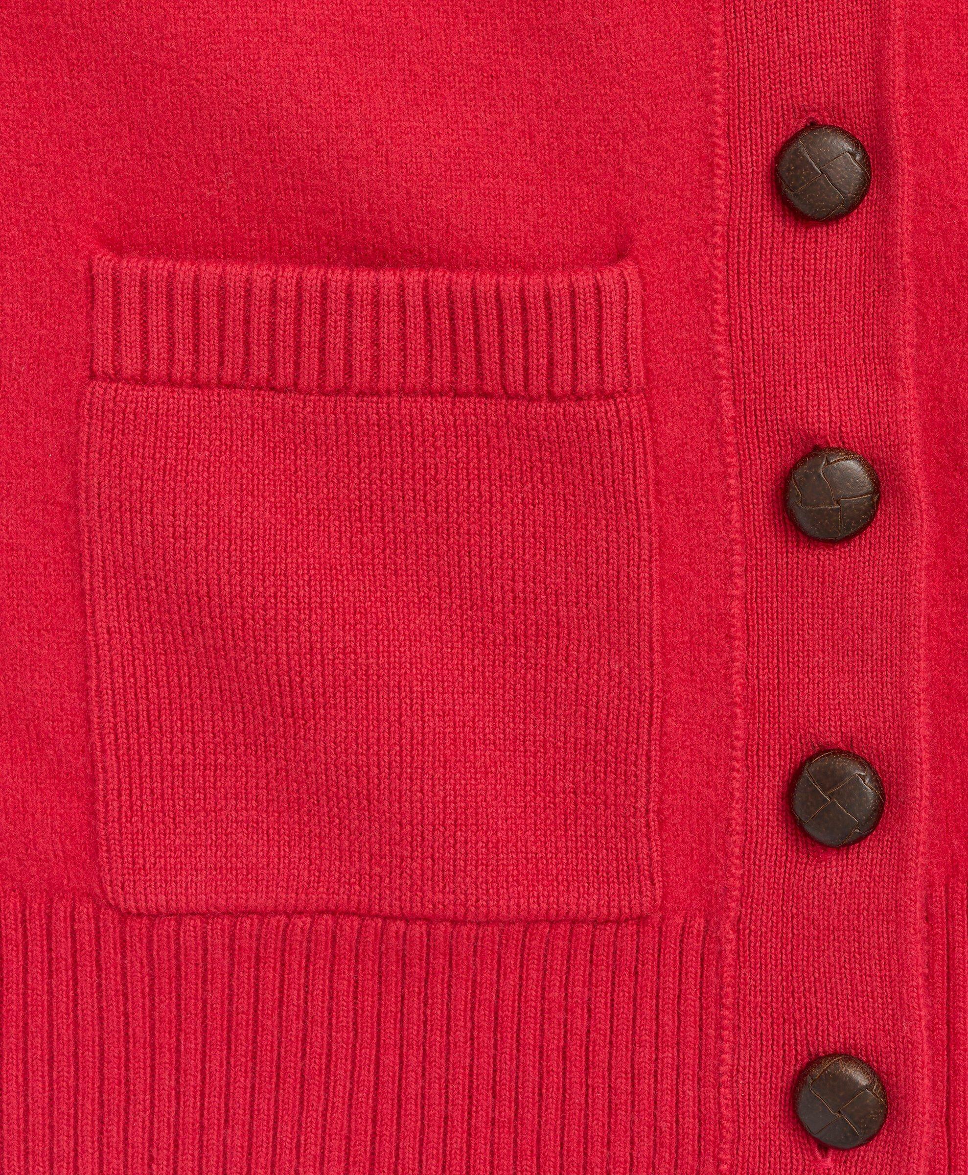 Brooks Brothers Women's Boiled Merino Wool Cardigan | Light Red