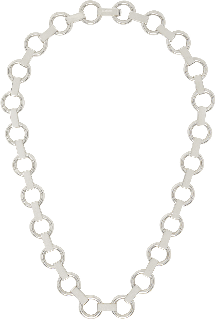 Jil Sander Silver New Chain Necklace Jil Sander
