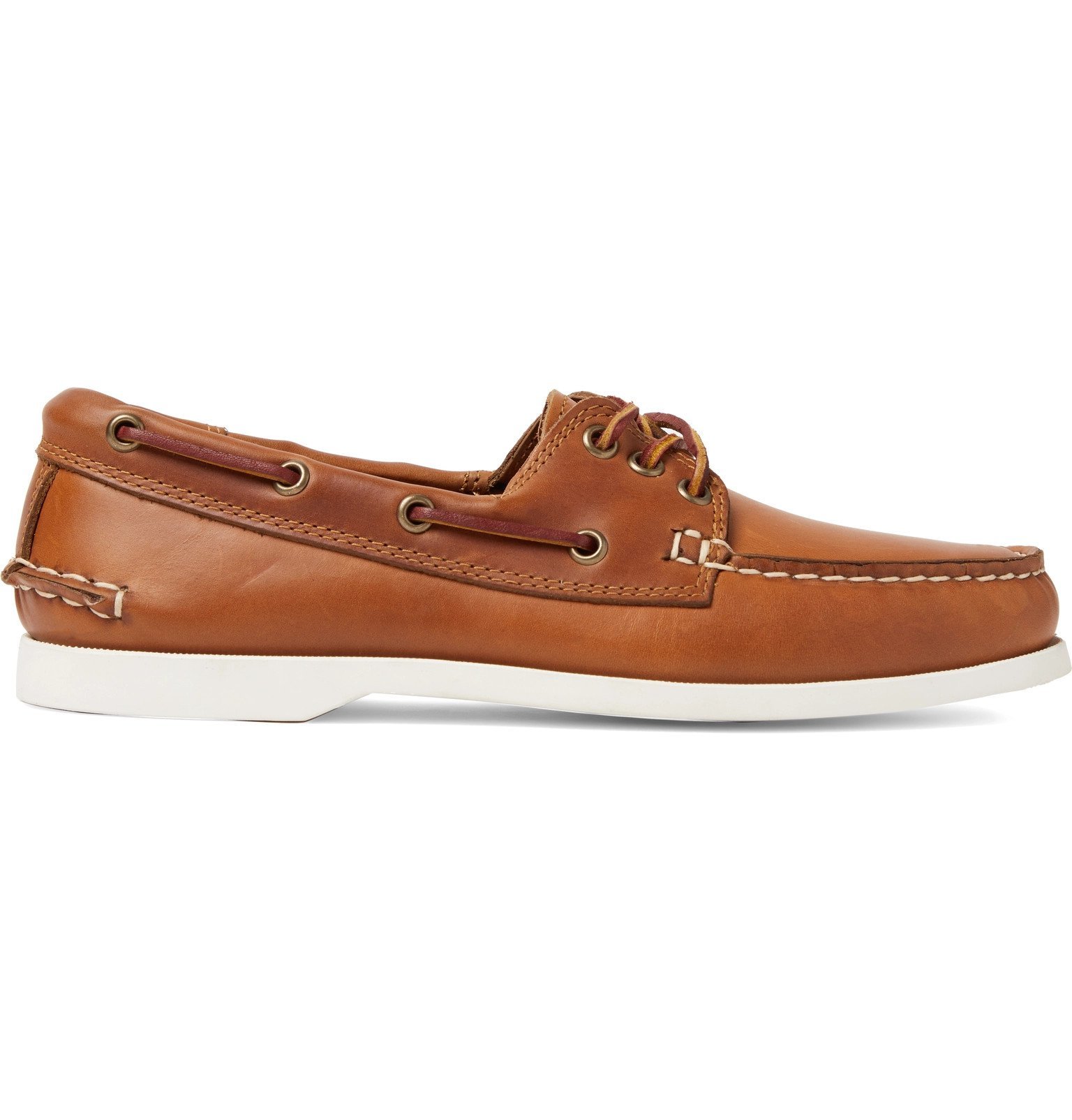 Quoddy Downeast Leather Boat Shoes Brown Quoddy