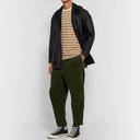 Barbour - Tapered Cropped Cotton-Blend Corduroy Trousers - Green