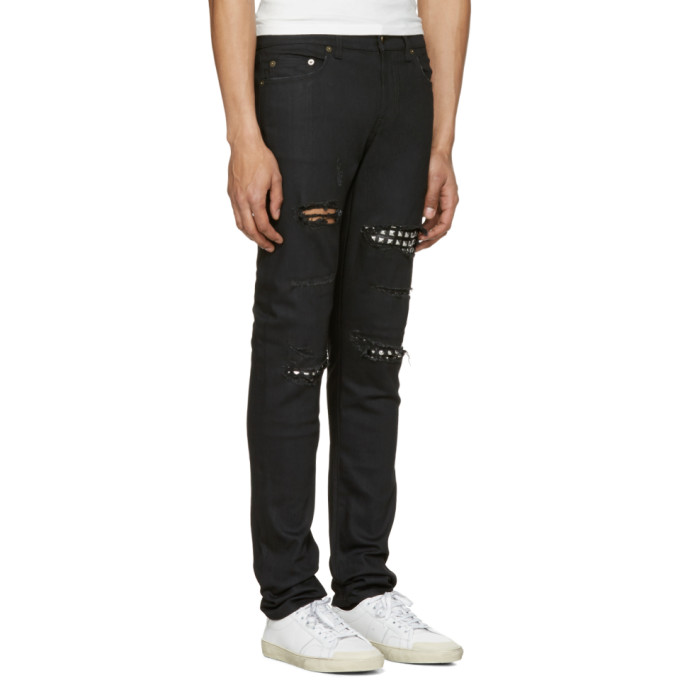 saint laurent studded jeans