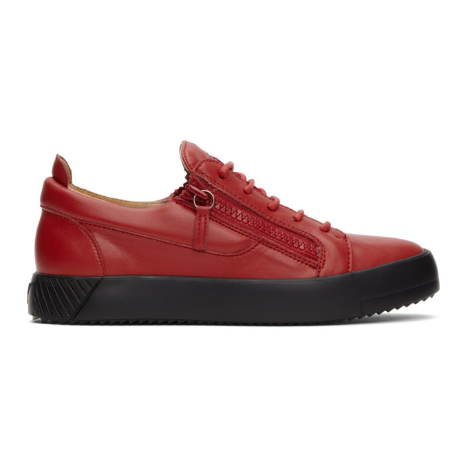 zanotti red sneakers