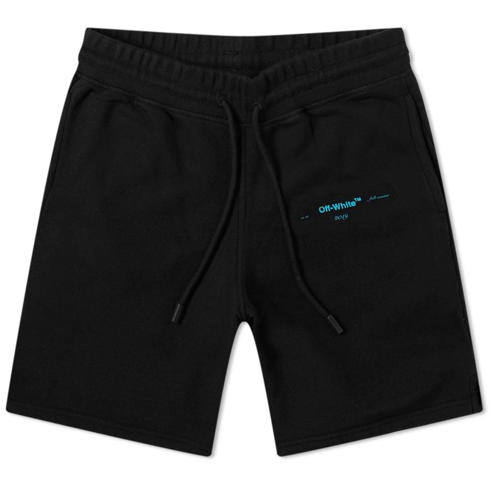 off white gradient shorts