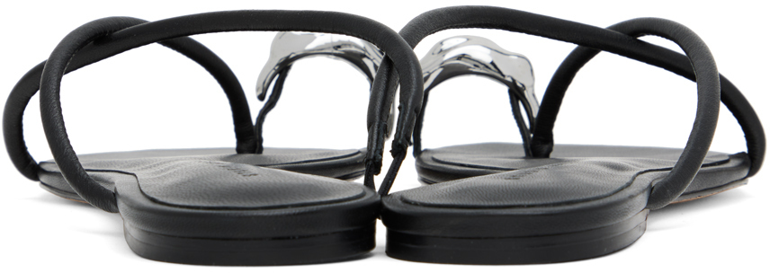 Studio Amelia Black Pebble Ring Slides