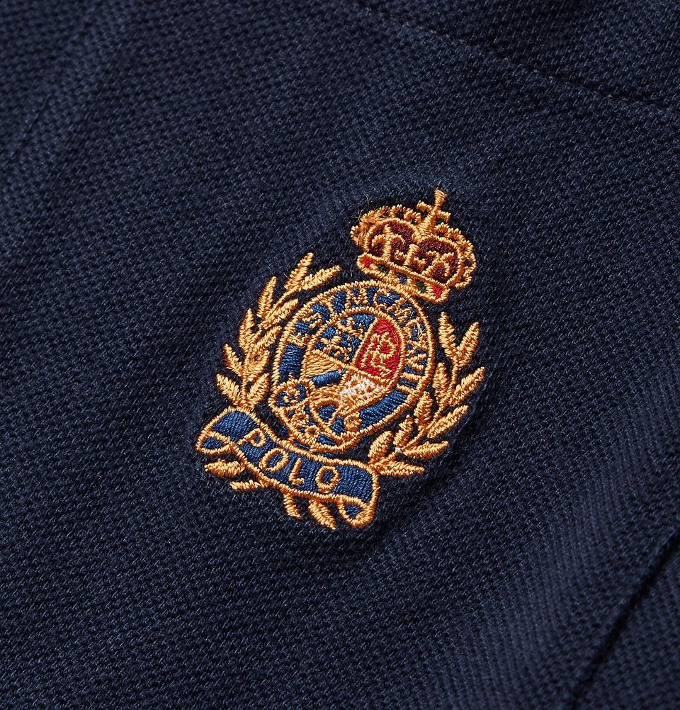 Polo Ralph Lauren - Logo-Embroidered Cotton-Piqué Polo Shirt - Men - Navy  Polo Ralph Lauren