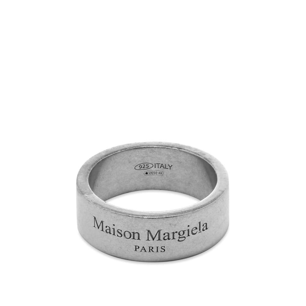 Maison Margiela Text Logo Medium Band Ring Maison Margiela