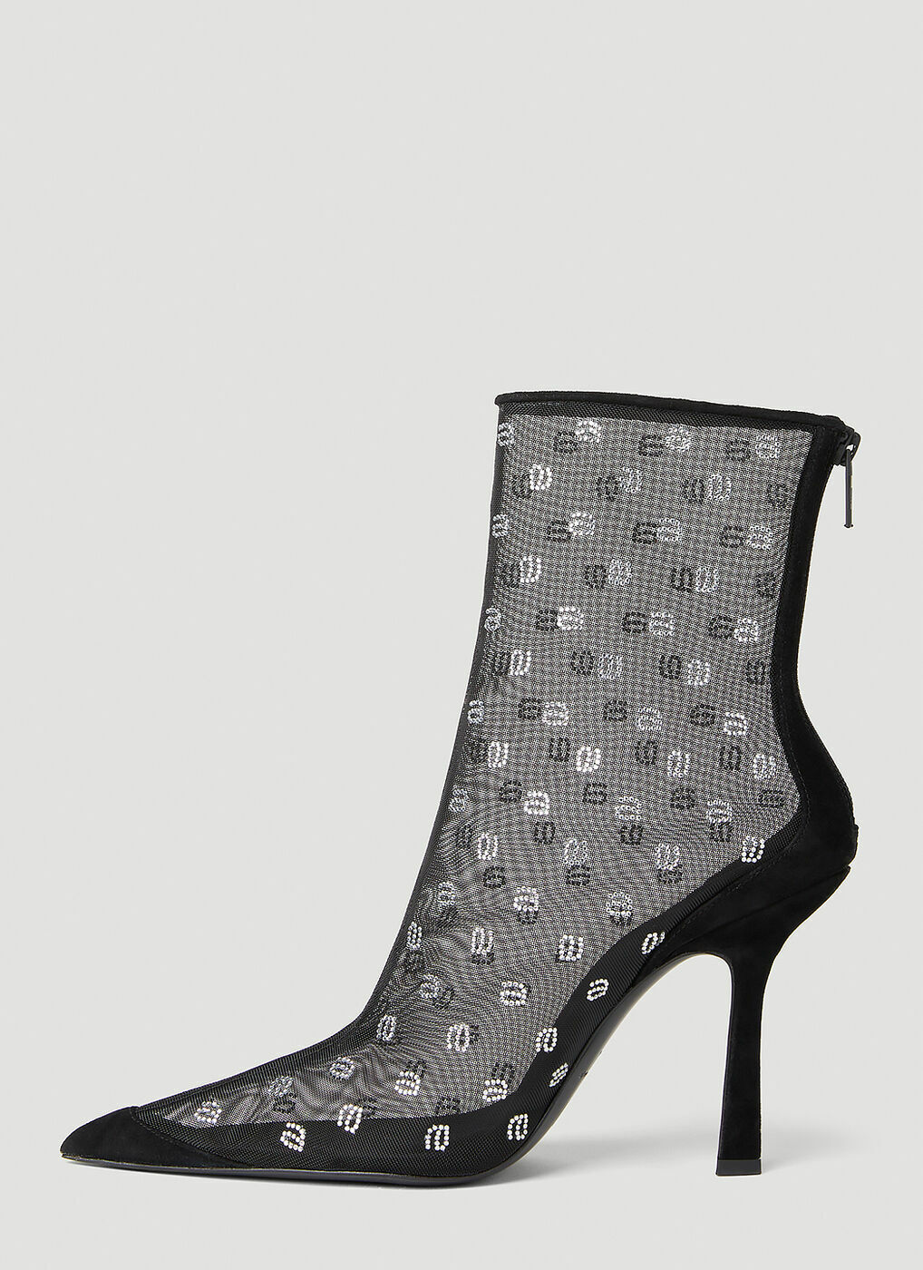 Alexander Wang - Delphine Crystal Boots in Black Alexander Wang