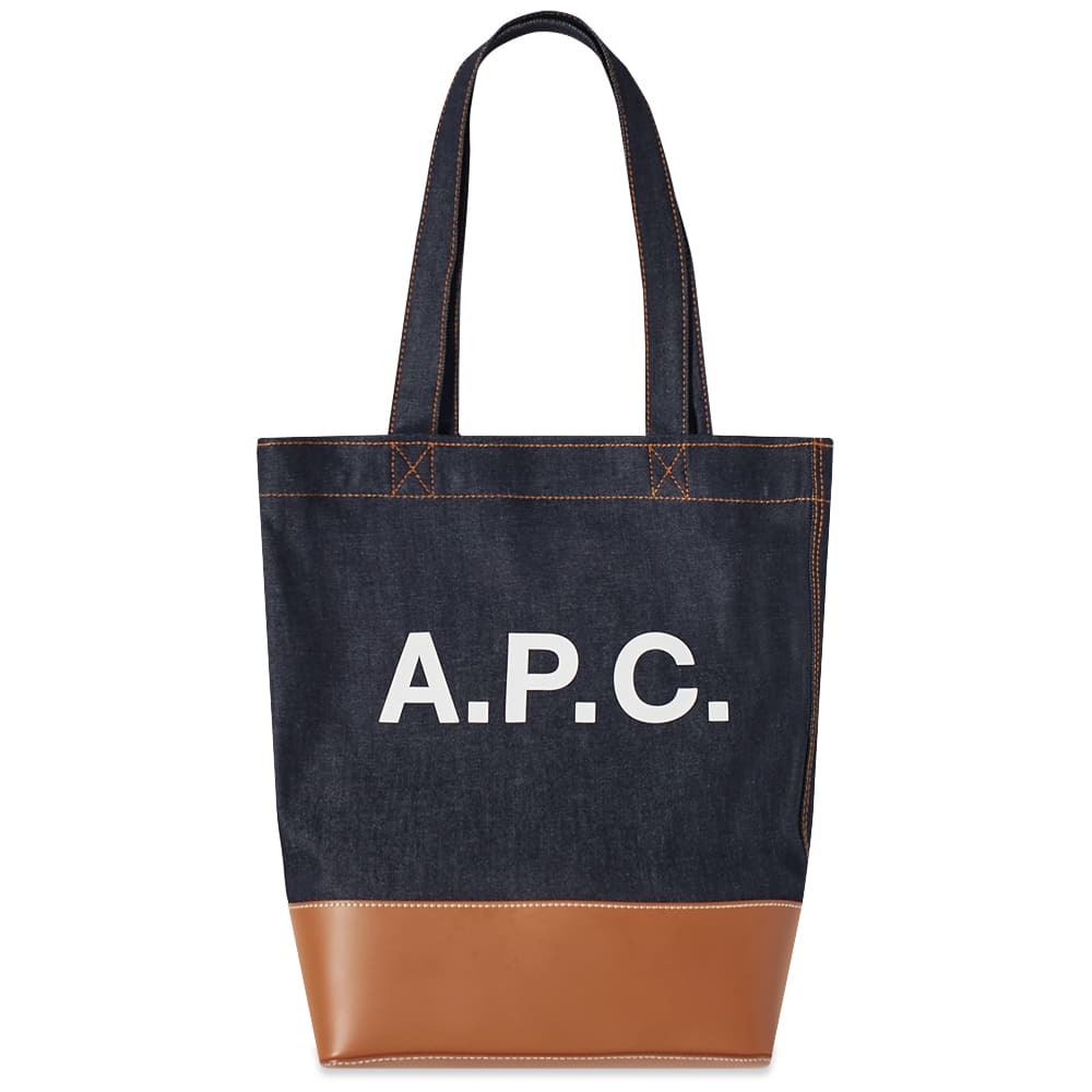 A.P.C. Axel Denim And Leather Tote A.P.C.